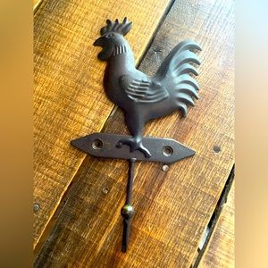 Rustic Rooster wall hook Farmhouse decor